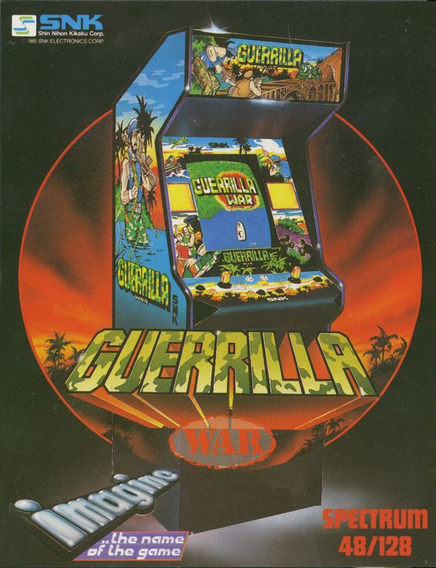 Guerrilla War box art for Commodore 64
